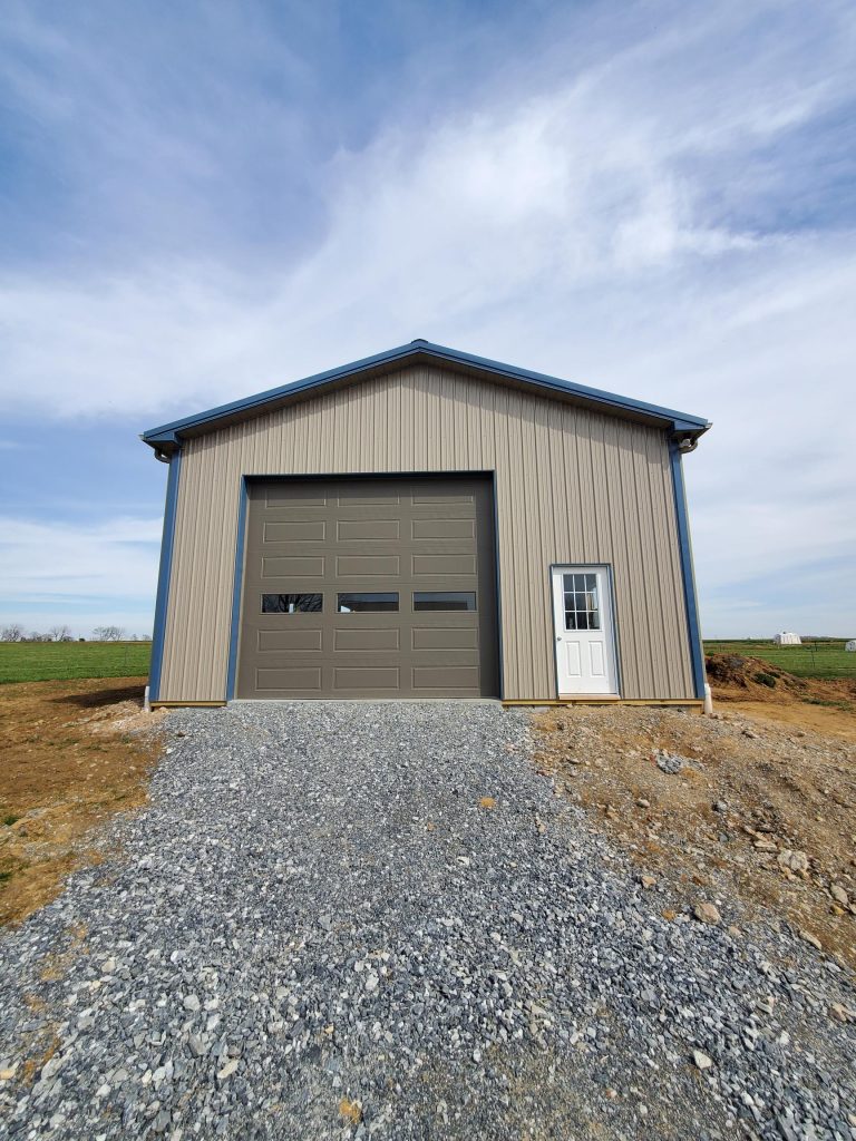 Hay pole barns in Wheeling